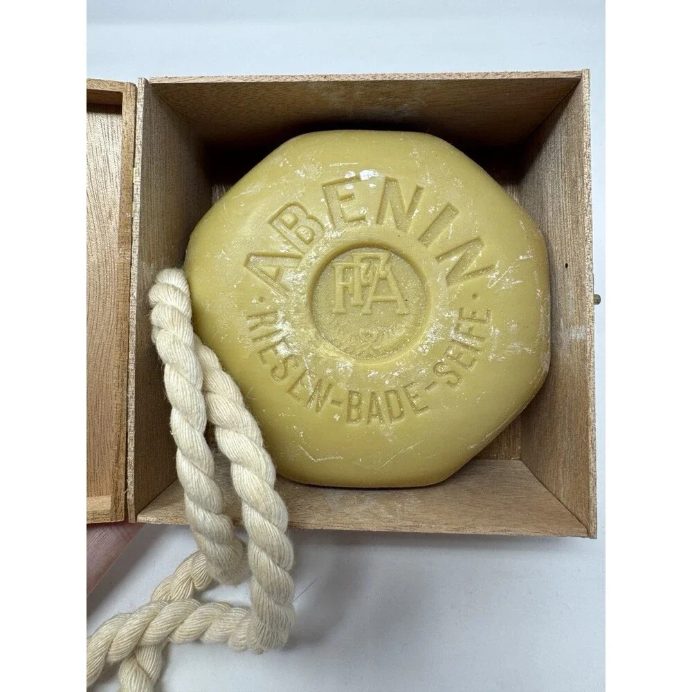 Vintage Abenin Berlin Sandlewood Soap On Rope Made in Berlin Germany Large 1lb